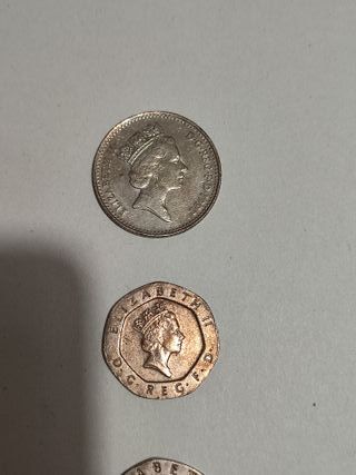 Colección 3 monedas Reina Isabel II