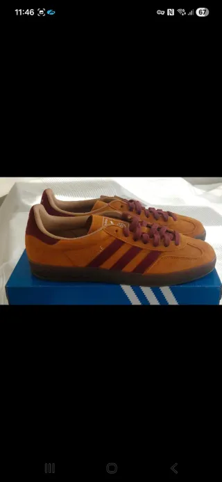 Adidas Gazelle Indoor Naranja y Burdeos