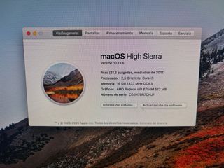 iMac Apple 21,5 pollici del 2011