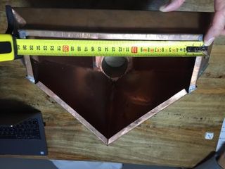 Vierteaguas de cobre nuevo