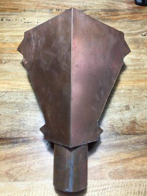 Vierteaguas de cobre nuevo