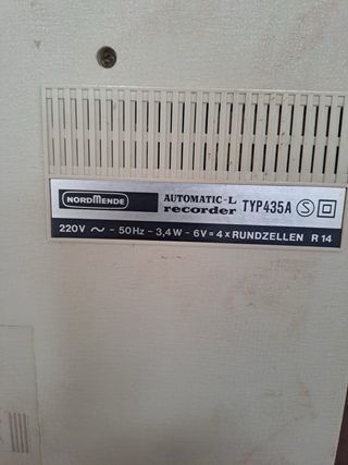Gravador de cassetes Nordmende