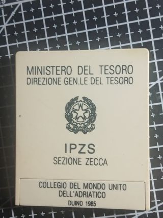 500 lire collegio del Mondo Unito dell'Adriatico
