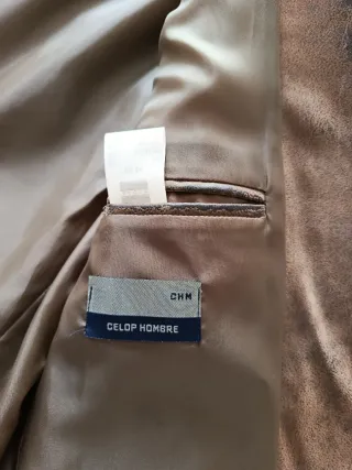 Chaqueta de ante marrón