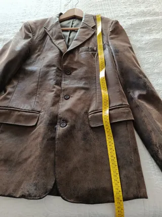 Chaqueta de ante marrón