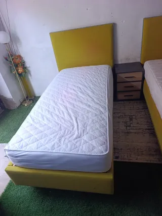 2 Camas con Colchones 190x90 cm