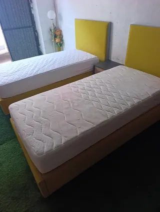 2 Camas con Colchones 190x90 cm