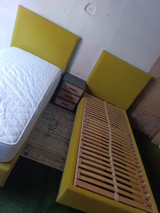 2 Camas con Colchones 190x90 cm