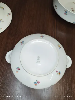 LIMOGES ANTIGUA ENSALADERA Y LEGUMBRERA