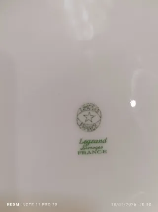 LIMOGES ANTIGUA ENSALADERA Y LEGUMBRERA