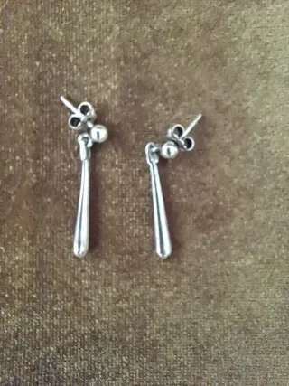 Pendientes de plata largos