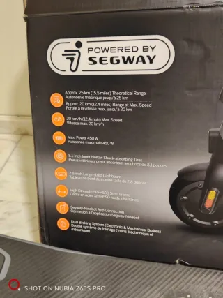 Monopatín eléctrico Segway Ninebot casi nuevo