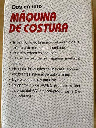 Máquina de Coser Dos en Uno