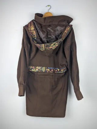 Estrella de Barcelona Suede Parka Brown Ethnic