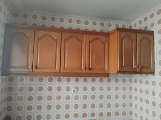 Muebles de cocina de madera.