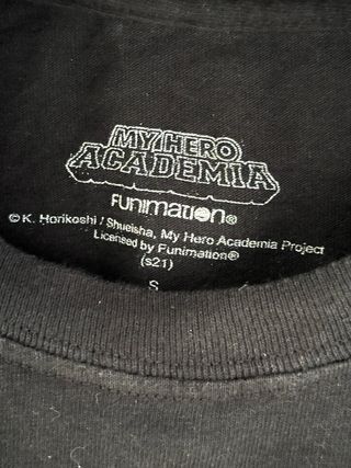 Camiseta My Hero Academia Negra