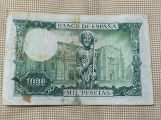 Billetes de 1000 pesetas 1965 y 2000 pesetas 1992