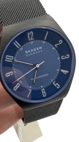 RELOJ SKAGEN GRENEN BLACK SOLAR HOMBRE ESTRENAR