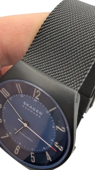 RELOJ SKAGEN GRENEN BLACK SOLAR HOMBRE ESTRENAR