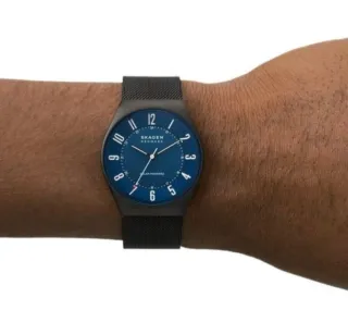 RELOJ SKAGEN GRENEN BLACK SOLAR HOMBRE ESTRENAR