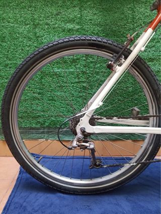 Bicicleta de montaña roja