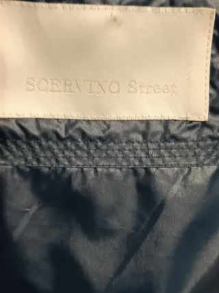 Scervino piumino con collo pelliccia lapin Tg L