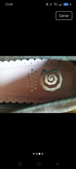 Zapatos de cuña marrones y grises