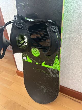 Tabla Snowboard con Fijaciones