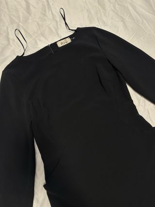 Vestido Miu Miu Negro Ejecutivo Elegante