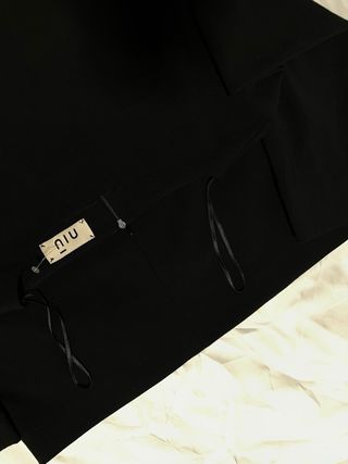Vestido Miu Miu Negro Ejecutivo Elegante
