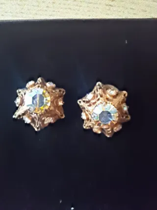Pendientes Vintage Azules y Plateados