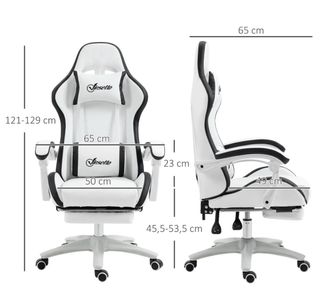 Silla Gaming Vinsetto Blanca