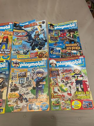 Lote 6 revistas playmobil una con una pagina rota