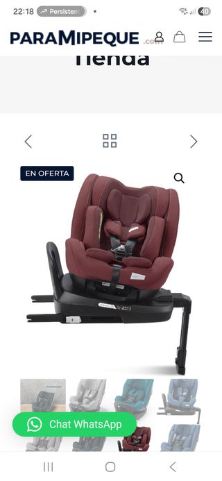 Silla coche Recaro Isofix