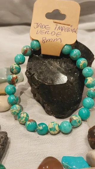 Pulsera Jade Imperial Verde 8mm