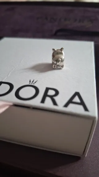 Pulsera Pandora Rígida 17cm Plata