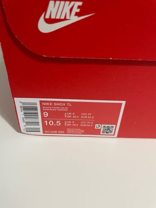 Nike Shox TL Negro y Azul