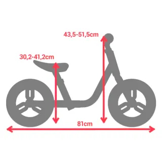 Bicicleta sin pedales Runride 500 10 pulgadas