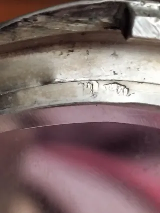 Portacipria antico argento 800 inciso