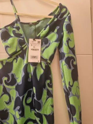 Vestido Zara Talla M Estampado