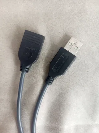 Cable Extensor USB Macho a Hembra Conector Doble