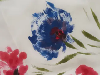 Foulard seta dipinto a mano firmato Ercolani 85x85