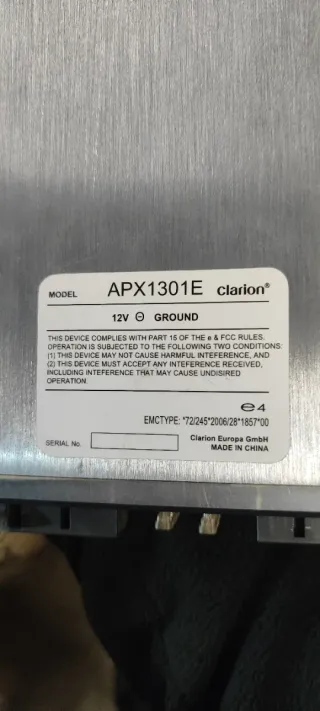 Etapa de potencia Clarion 420W APX1301E