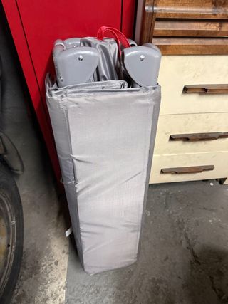 Cuna de viaje plegable gris