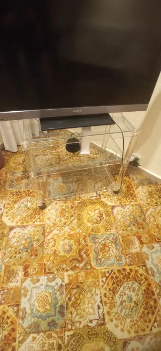 Mesa de cristal para TV