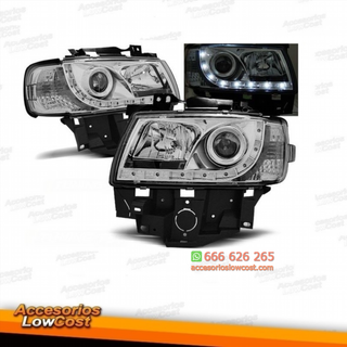 FAROS LUZ DIURNA  LED, 96-03 CRISTAL CLARO/CROMAD
