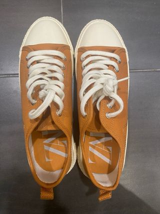 Zapatillas Zara Talla 38 Naranja
