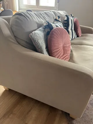 Sofá 3 plazas Ikea beige tela