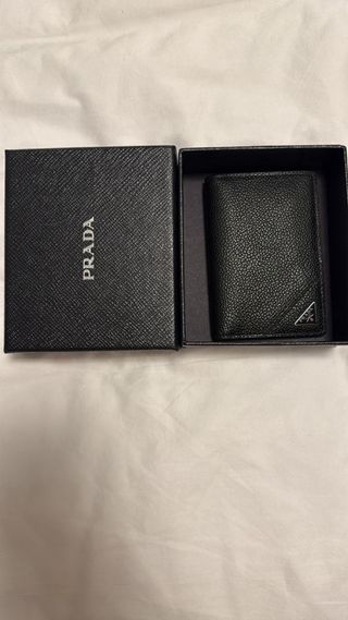 Porta carte Prada nero