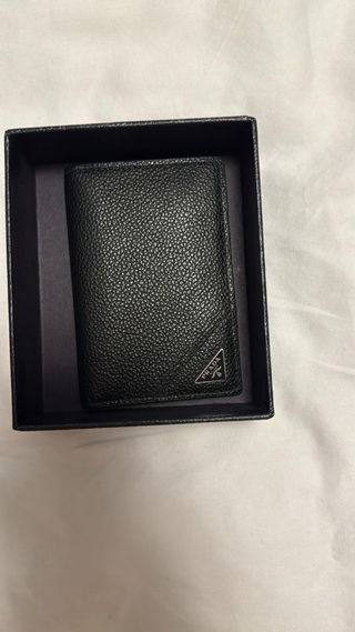 Porta carte Prada nero